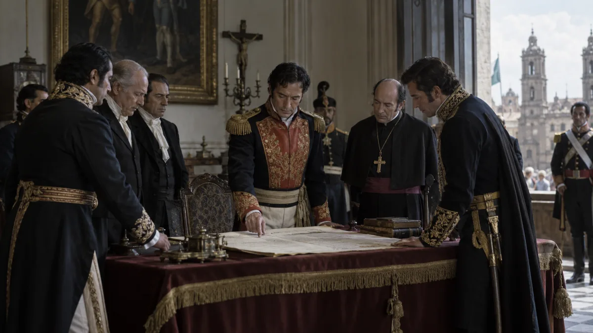 Recreación histórica editorial de la firma y revisión del Acta de Independencia de México, 28 de septiembre de 1821.